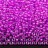 Бисер чешский PRECIOSA круглый 10/0 38125 прозрачный, розовая линия внутри, 1 сорт, 50г - Бисер чешский PRECIOSA круглый 10/0 38125 прозрачный, розовая линия внутри, 1 сорт, 50г