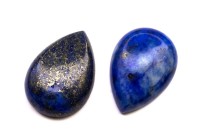 Кабошон капля 25х18мм, Лазурит природный, оттенок синий, 2015-017, 1шт