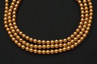 Жемчуг Preciosa, цвет 70686 золотой, 3мм, 10шт