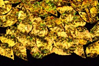 Пайетки Листики Березовые 18х10мм, цвет золотистый с голографическим эффектом, 1022-115, 20г