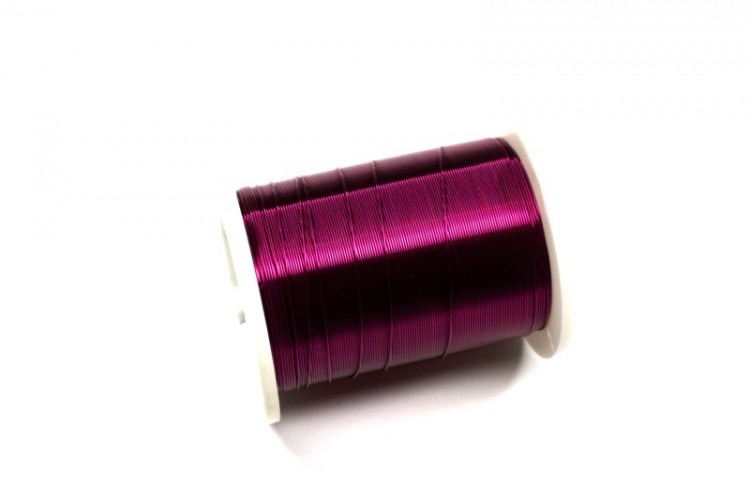 Проволока для бисера медная, толщина 0,3мм, длина 50м, цвет фиолетовый, 1009-083, 1шт Проволока для бисера медная, толщина 0,3мм, длина 50м, цвет фиолетовый, 1009-083, 1шт