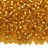 Бисер японский MIYUKI круглый 11/0 #0004 темное золото, серебряная линия внутри, 10 грамм - Бисер японский MIYUKI круглый 11/0 #0004 темное золото, серебряная линия внутри, 10 грамм