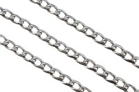 Цепочка для бижутерии звено овальное 15х9х2мм, цвет платина, сплав металлов, 27-310, 1м