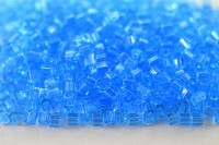 Бисер японский TOHO Hexagon шестиугольный 11/0 #0003B темный аквамарин, прозрачный, 5 грамм