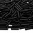 Бисер японский Miyuki Slender Bugle 1,3х6мм #0401F черный, матовый непрозрачный, 10 грамм - Бисер японский Miyuki Slender Bugle 1,3х6мм #0401F черный, матовый непрозрачный, 10 грамм