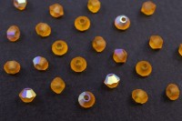 Бусины биконусы хрустальные 3мм, цвет TOPAZ AB MATT, 745-071, 20шт