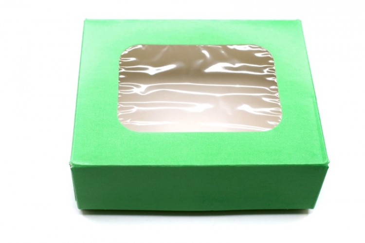 Подарочная коробочка 10х8х3,5см, цвет зеленый, картон, 31-042, 1шт Подарочная коробочка 10х8х3,5см, цвет зеленый, картон, 31-042, 1шт