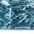 Бисер чешский PRECIOSA стеклярус 67000 12мм голубой, серебряная линия внутри, 50г - Бисер чешский PRECIOSA стеклярус 67000 12мм голубой, серебряная линия внутри, 50г