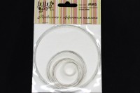 Проволока с эффектом памяти WWart 20мм, 55мм, 38мм, 90мм, цвет №2 серебро, 23-012, 1уп