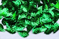 Пайетки Листики Березовые 16х9мм, цвет зеленый, 1022-108, 20г