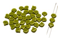 Бусины GINKO 7,5х7,5мм, отверстие 0,8мм, цвет 53410 зеленый непрозрачный, 710-086, 10г (около 40шт)