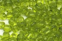 Бисер китайский круглый размер 8/0, цвет 0004 салатовый прозрачный, 450г