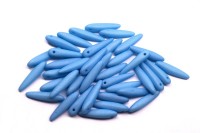 Бусины Thorn beads 5х16мм, цвет 02010/29576 голубой матовый пастель, 719-053, около 10г (около 32шт)