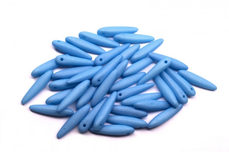 Бусины Thorn beads 5х16мм, цвет 02010/29576 голубой матовый пастель, 719-053, около 10г (около 32шт) Бусины Thorn beads 5х16мм, цвет 02010/29576 голубой матовый пастель, 719-053, около 10г (около 32шт)
