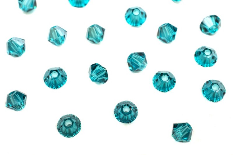 Бусина биконус Swarovski 5328 #229 3мм Blue Zircon, 5328-3-229, 20шт Бусина биконус Swarovski 5328 #229 3мм Blue Zircon, 5328-3-229, 20шт