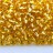 Бисер чешский PRECIOSA круглый 4/0 17020 золотой, серебряная линия внутри, 50г - Бисер чешский PRECIOSA круглый 4/0 17020 золотой, серебряная линия внутри, 50г