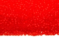 Бисер японский TOHO круглый 15/0 #0005F светлый сиамский рубин, матовый прозрачный, 10 грамм