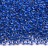 Бисер чешский PRECIOSA круглый 10/0 38436 прозрачный, синяя линия внутри, 1 сорт, 50г - Бисер чешский PRECIOSA круглый 10/0 38436 прозрачный, синяя линия внутри, 1 сорт, 50г