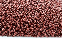 Бисер китайский круглый размер 12/0, цвет 0046 коричневый непрозрачный, 450г