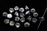 Бусина Flower 7х5мм, отверстие 0,8мм, цвет 00030/98530 Crystal/Silver Rainbow, 733-048, 20шт