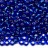 Бисер чешский PRECIOSA круглый 8/0 67300 синий, серебряная линия внутри, 50г - Бисер чешский PRECIOSA круглый 8/0 67300 синий, серебряная линия внутри, 50г