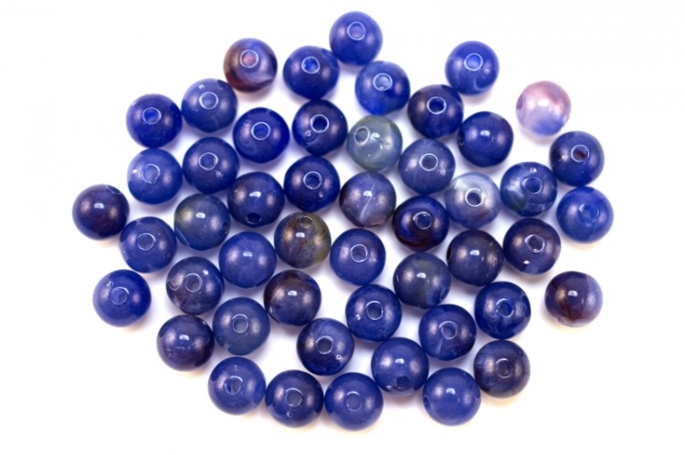 Бусины акриловые круглые 8мм, отверстие 1,5мм, цвет синий, 529-021, 10г (около 30шт) Бусины акриловые круглые 8мм, отверстие 1,5мм, цвет синий, 529-021, 10г (около 30шт)