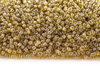 Бисер китайский круглый размер 12/0, цвет 0102С бежевый прозрачный, блестящий, 450г