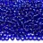 Бисер чешский PRECIOSA круглый 10/0 67300 синий, серебряная линия внутри, 5 грамм - Бисер чешский PRECIOSA круглый 10/0 67300 синий, серебряная линия внутри, 5 грамм