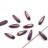 Бусины Dagger beads 11х3мм, отверстие 0,8мм, цвет 03000/15726 фиолетовый глянцевый, 736-026, 10шт - Бусины Dagger beads 11х3мм, отверстие 0,8мм, цвет 03000/15726 фиолетовый глянцевый, 736-026, 10шт