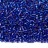 Бисер чешский PRECIOSA рубка 11/0 37080 синий, серебряная линия внутри, 50г - Бисер чешский PRECIOSA рубка 11/0 37080 синий, серебряная линия внутри, 50г