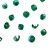Бусины биконусы хрустальные 3мм, цвет EMERALD AB, 745-007, 20шт - Бусины биконусы хрустальные 3мм, цвет EMERALD AB, 745-007, 20шт