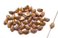 Бусины Pinch beads 5х3мм, отверстие 0,8мм, цвет 03000/15695 лиловый, золотое сияние, 755-083, 10г (около 117шт)