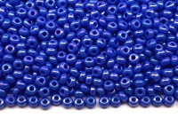 Бисер чешский PRECIOSA круглый 10/0 34040 синий непрозрачный радужный, 1 сорт, 50г