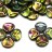 Бусины Rose Petal beads 8мм, отверстие 0,5мм, цвет 00030/28137 хрусталь, зеленый ирис, 734-003, около 10г (около 50шт) - Бусины Rose Petal beads 8мм, отверстие 0,5мм, цвет 00030/28137 хрусталь, зеленый ирис, 734-003, около 10г (около 50шт)
