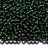 Бисер чешский PRECIOSA круглый 10/0 57150 темно-зеленый, серебряная линия внутри, 1 сорт, 50г - Бисер чешский PRECIOSA круглый 10/0 57150 темно-зеленый, серебряная линия внутри, 1 сорт, 50г