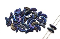 Бусины Crescent beads 10х3мм, цвет 0310-21135JT Matte Iris Blue, 708-015, 5г (около 40 шт)