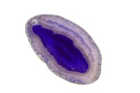Срез Агата природного, оттенок фиолетовый, 67х40х5мм, отверстие 2мм, 37-190, 1шт