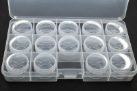 Контейнеры для мелочей 17,7х10,2х2,3см, 14 штук, размер контейнера 2,6х2см, 1005-104, 1уп