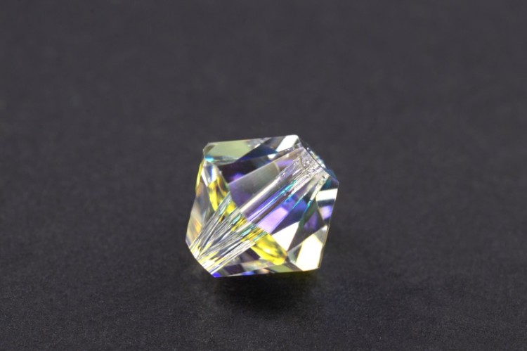 Бусина биконус Swarovski 5328 #001 AB 8мм Crystal AB, 5328-8-001-101, 1шт Бусина биконус Swarovski 5328 #001 AB 8мм Crystal AB, 5328-8-001-101, 1шт