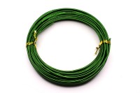 Проволока алюминиевая, толщина 2,0мм, длина около 10м, цвет зеленый, 1009-073, 1шт