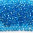 Бисер чешский PRECIOSA круглый 10/0 67030 голубой, серебряная линия внутри, 5 грамм - Бисер чешский PRECIOSA круглый 10/0 67030 голубой, серебряная линия внутри, 5 грамм