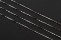 Цепочка для бижутерии звено овальное 1,6х1,3х0,3мм, цвет стальной, хирургическая сталь, 27-293, 1м