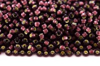 Бисер японский TOHO круглый 8/0 #0026CF аметист матовый, серебряная линия внутри, 10 грамм