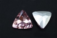 Кристалл Треугольник 23мм, цвет розовый, стекло, 26-103, 2шт