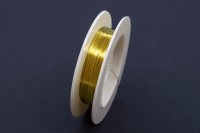 Проволока для бисероплетения Zlatka DG-025 0,25мм, 10м, цвет №01 латунь, 1шт