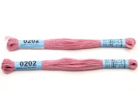 Мулине Gamma, цвет 0202 розовый, хлопок, 8м, 1шт
