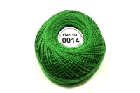 Нитки Ирис Gamma, цвет 0014 ярко-зеленый, 82м/10г, хлопок 100%, 1шт