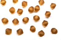 Бусины биконусы хрустальные 4мм, цвет LIGHT COLORADO TOPAZ MATT, 746-071, 20шт