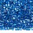 Бисер чешский PRECIOSA рубка 10/0 67150 голубой, серебряная линия внутри, 50г - Бисер чешский PRECIOSA рубка 10/0 67150 голубой, серебряная линия внутри, 50г