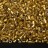 Бисер китайский рубка размер 11/0, цвет 0022В золотой, серебряная линия внутри, 85г - Бисер китайский рубка размер 11/0, цвет 0022В золотой, серебряная линия внутри, 85г